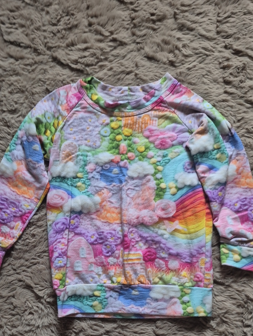 Tiny Tims Raglan Longsleeve Sweater Size 4T